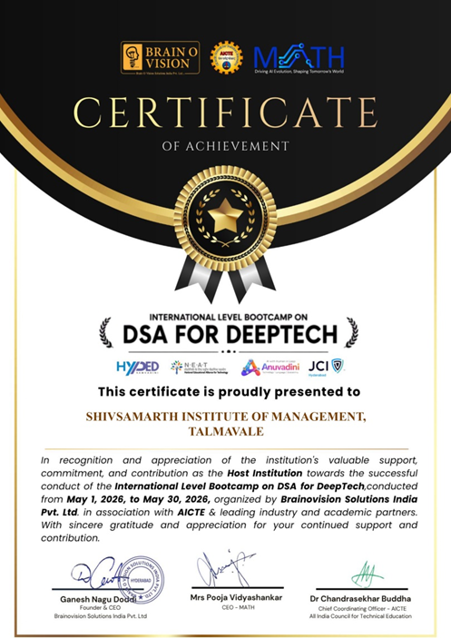 DSA Bootcamp Achievements